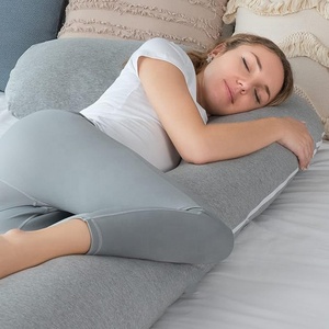 Nouveau corps de <span class=keywords><strong>grossesse</strong></span> oreiller J forme corps <span class=keywords><strong>coussin</strong></span> d'allaitement surdimensionné oreiller de maternité pour <span class=keywords><strong>dormir</strong></span> sur le côté - Product Image 4