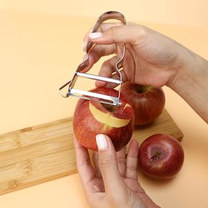 Éplucheur de légumes en acier inoxydable, trancheur de concombre multifonctionnel, outil de cuisine - Product Image 3