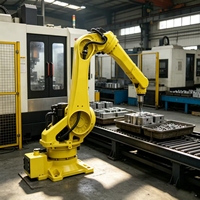 Bras robotisé industriel M-710IC/20M, charge utile de 20 kg, pour l'entretien des machines CNC, avec moteur à engrenages