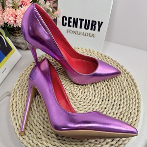 12CM <b>Pointed</b> <b>Toe</b> Pumps Stiletto 2024 New Shallow Dress Shoes Wedding High Heels - Product Image 2