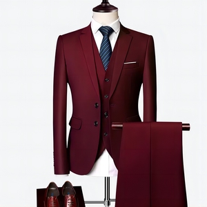 Nouveau <span class=keywords><strong>costume</strong></span> <span class=keywords><strong>homme</strong></span> amincissant décontracté multicolore pour affaires, noir, pour banquets, mariages et occasions importantes - Product Image 5