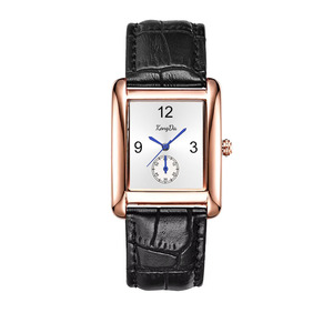 Orologio da polso da <span class=keywords><strong>donna</strong></span> con <span class=keywords><strong>cinturino</strong></span> in <span class=keywords><strong>pelle</strong></span> nera rettangolare di lusso con <span class=keywords><strong>cinturino</strong></span> in lega personalizzata al quarzo da 16mm con <span class=keywords><strong>cinturino</strong></span> da <span class=keywords><strong>donna</strong></span> alla moda - Product Image 6