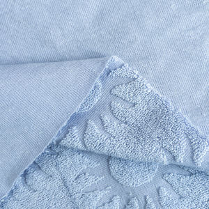 Tissu jacquard en maille bleu clair, respirant et absorbant, 75% coton, 25% polyester, pour serviettes, pantalons de plage, shorts pour filles et garçons - Product Image 4