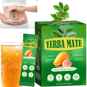 OEM с львиной гривой L-теанин для натурального здоровья кишечника с низким содержанием сахара персиковый манго йерба мате мгновенная пудра Удобная палочка - Product Image 1