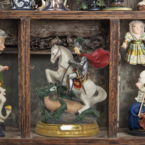 <span class=keywords><strong>Sao</strong></span> Jorge Statue Collection Art Figurine Résine Roman Centurion Cheval Figurine <span class=keywords><strong>Figure</strong></span> Souvenirs Sculpture Modèle Artisanat Utilisation - Product Image 5