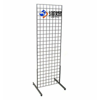 Supports de maille de grille d'entrepôt au sol/support de présentoir de grille/support de panneau de grille