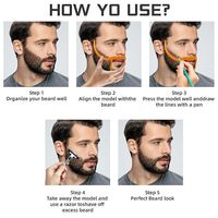 Peigne de soin et de modelage de barbe pour homme, best-seller transfrontalier, outil pour les joues et le cou, pour barbe complète et pattes, dispositif de coiffage et de coupe de barbe