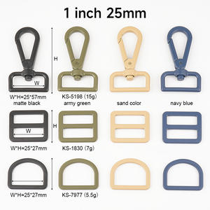 20mm 25mm 38mm siyah Metal baskı kanca ayarlanabilir Metal çanta toka <span class=keywords><strong>D</strong></span> halka Metal tri-glide için toka çanta sırt çantası çanta - Product Image 5