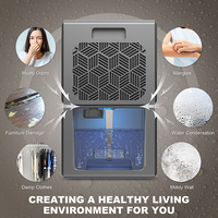 Déshumidificateur Peltier OEM pour petite pièce, réservoir 2L, silencieux, double semi-conducteur, sécheur d'air, écoénergétique, déshumidificateur intelligent pour la maison