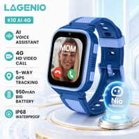 Montre connectée pour enfants LAGENIO Agent Nio AI 4G avec écran tactile TFT, GPS, WIFI, LBS, appels vidéo, pour les étudiants, les garçons et les filles