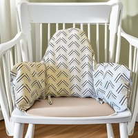 Housse de coussin de soutien pour chaise de repas, dossier bébé, oreiller de tête pour nourrisson, coussin de chaise épaissi, rembourrage en fibre de polyester, 2-3 ans