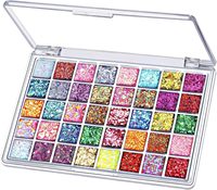 Palette de maquillage scintillante 40 couleurs, palette de peinture pour le visage pour adultes et enfants, ensemble de peinture corporelle pour le carnaval, pour les fêtes