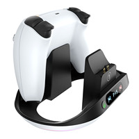 Station de charge rapide double dernière génération pour manette sans fil P5 avec RGB