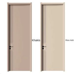 Puerta impermeable de plástico de madera, panel de puerta de dormitorio de baño interior, imagen de último diseño, fabricante, venta al por mayor, puerta de cristal de carbono - Product Image 1