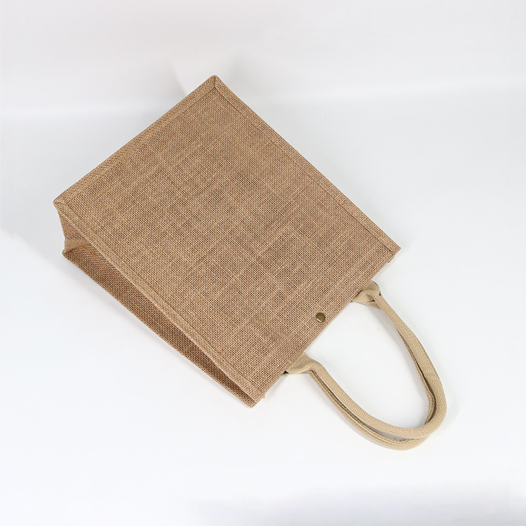 Perso<i></i>nalized Private Label Pattern Printing Shopping Carry Natural Brown Jute Tote Bag For Gifts