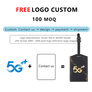 Giá Rẻ Giá PU thẻ da tùy chỉnh số lượng lớn hành lý <span class=keywords><strong>Tag</strong></span> cho Quà tặng khuyến mãi làm cho một logo miễn phí - Product Image 3