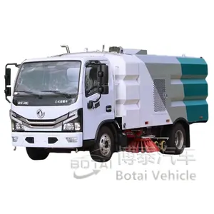 Dongfeng multi-function washing and sweeping integrated vehicle floor cleaning truck