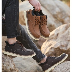 Men's Steel Toe Safety Shoes Brown Low Top Anti Smashing And Puncture Resistant Durable Rubber Sole Work Boots - Product Image 4