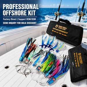 Fully Rigged Captain's Offshore Kit Resin Head <strong>Trolling</strong> Lures Teaser Birds For <strong>Tuna</strong> Marlin Mahi Mahi Big Game Wholesale - Product Image 1