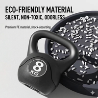 Kettlebell réglable en PE avec poignée ergonomique pour femmes et hommes, équipement d'entraînement de musculation, haltères pour squats, entraînement à domicile