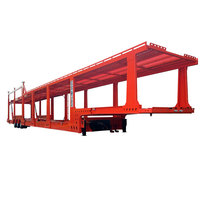 Semi-remorque porte-voitures de 21 m pour 8 véhicules, capable de transporter huit voitures à travers les déserts et les terrains accidentés du Moyen-Orient