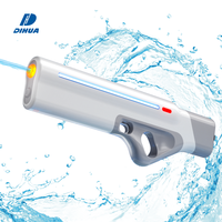 Pistolet à eau électrique étanche pour garçons et filles avec lumières LED, aspiration automatique de l'eau, jet d'eau haute vitesse, jouet d'extérieur pour l'été