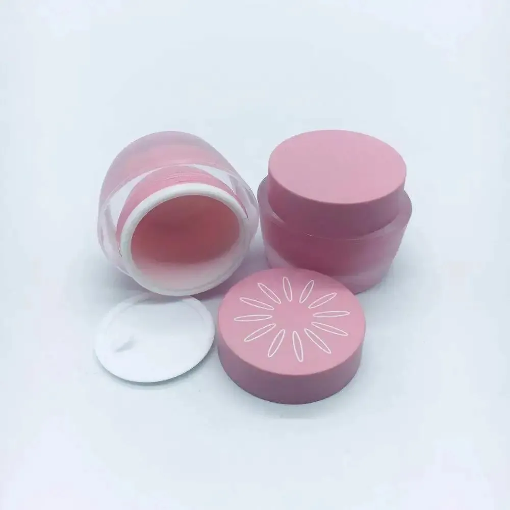 化粧品クリームジャー15mlピンクアクリル空スキンケア製品容器