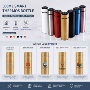 Gobelet intelligent personnalisé avec logo, promotion d'entreprise, événement d'entreprise, cadeau d'entreprise, tasse en acier inoxydable, thermos, bouteille d'eau intelligente avec logo imprimé - Product Image 3