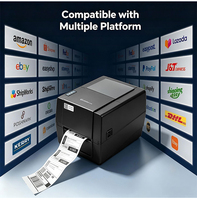 Imprimante thermique Gprinter GP-1934T 4 pouces 300 dpi pour étiquettes autocollantes, étiquettes d'entretien des vêtements, étiquettes volantes pour vêtements - En stock