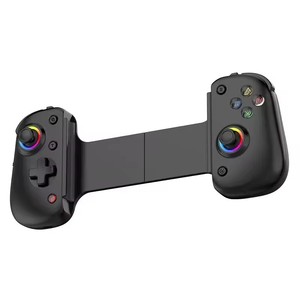 D8 Pro <span class=keywords><strong>Dual</strong></span> Game Stretch Joystick Handle <span class=keywords><strong>Controller</strong></span> para SWITCH PS4 Gamepad de transmisión ajustable con luz RGB para Android IOS - Product Image 2
