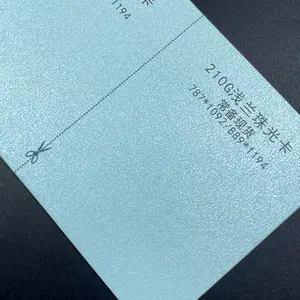 Bìa Giấy Lấp Lánh Ngọc Trai Nhiều Màu Xanh Da Trời Dập Nổi Đặc Biệt Thiết Kế 350gsm Cho Danh Thiếp - Product Image 1