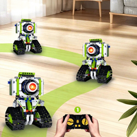 Ausma 5 en 1 STEM, Robot Programable por Control Remoto, Bloques de Construcción de Plástico ABS, 40 Piezas, Juego de Juguetes de Modelos de Robots con Control Remoto por Aplicación, Iluminación