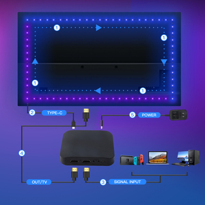 Tira de Luces <span class=keywords><strong>LED</strong></span> <span class=keywords><strong>RGB</strong></span> Inteligente para Hotel, Rollo de 100m, Luces Ambientales Acrílicas para TV, Automatización del Hogar Inteligente TUYA Wifi MOES - Product Image 4
