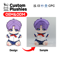 JUNRUNAN Fabricant de poupées en peluche personnalisées 10cm 15cm 20cm Nouveau design Poupée en peluche de dessin animé Créez votre propre peluche