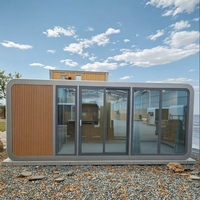 Cabine Intelligente Apple 20/40 pieds – Mini-Maison Modulaire en Acier sur Remorque au Design Moderne pour Centres Commerciaux, Appartements, Parcs et Cours