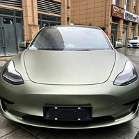 Vinyle Adhésif pour Voiture Gris Minaki Métallisé Effet Fantôme en PET TPU Coulé, 1,52x16m/5x55ft, Rouleau Complet, Vente en Gros, Usine de Guangzhou