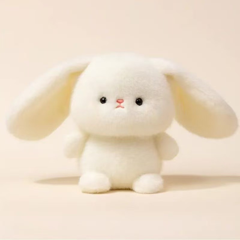 Compagno da tavolo bambola-coniglietto bianco 2a generazione