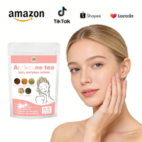 Thé nettoyant pour la peau à base d'herbes 100% naturelles pour une peau claire rapidement, contre les boutons, les taches brunes et pour contrôler la sécrétion de sébum