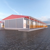 Maisons préfabriquées en panneaux sandwich EPS anti-sismiques, conteneurs préfabriqués modernes à faible coût, chambres d'école en kit