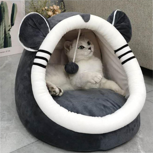 Wholesale Manufacturer Warm Soft Solid Pattern Fashion Style <b>Cat</b> Bed Removable Washable Carton Packed - Product Image 3