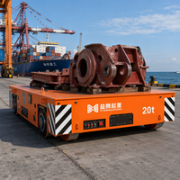 Nouvelle plateforme de transfert électrique 48V sur rail, AGV télécommandé, chariot de manutention industriel en acier pour la construction