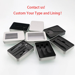 Hộp Thiếc Giáng Sinh Cấp Thực Phẩm Để Đóng Gói Hiện Tại Hộp Quà Tặng Kẹo Trừu Tượng Chủ Đề Giáng Sinh Hộp Thiếc Có Cửa Sổ <span class=keywords><strong>Pvc</strong></span> Trong Suốt - Product Image 4