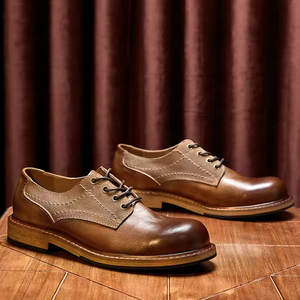 Zapatos de Vestir Italianos de Alta Gama Hechos a Mano para Hombre, de Cuero Vacuno, con Cordones, Impermeables, Transpirables, con Suela de Goma Antideslizante y Ligeros - Product Image 6