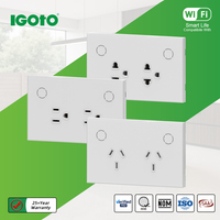 Interruptor de Luz Inteligente Estándar Australiano IGOTO, WiFi, Venta Directa de Fábrica, OEM, Enchufes de Corriente al por Mayor