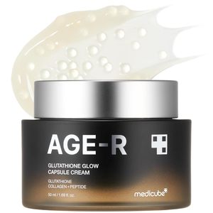 كريم الوجه ميديكيوب AGE-R Glow Capsule للشد الفوري والترطيب مع الكولاجين والببتيد لتوحيد لون البشرة، منتج كوري للعناية بالبشرة - Product Image 1