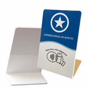 Soporte NFC programable de 540 bytes para reseñas, con función 'Tap to Review', para mesa de restaurante y salón, personalizable OEM - Product Image 1