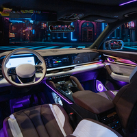 Lumière d'ambiance de luxe TMPRO pour Geely Monjaro 2021-2025, améliore l'effet de lumière de bienvenue intérieure, lampe décorative intérieure LED, kit de modification