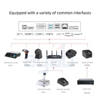 Écran tactile POS Machine tout-en-un 15.6 pouces Intelligent I3 Caisse enregistreuse personnalisée Cliquez sur l'écran Ordinateur