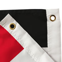 Drapeau du Yémen en polyester tricoté de haute qualité pour l'extérieur