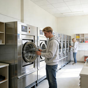 Lave-linge commercial de 25 kg, <span class=keywords><strong>machine</strong></span> à <span class=keywords><strong>laver</strong></span>, <span class=keywords><strong>machine</strong></span> à <span class=keywords><strong>laver</strong></span> avec sécheuse pour usage scolaire - Product Image 2